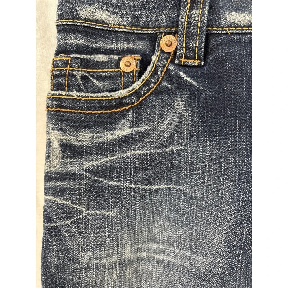 Silver Jeans Co. - Karli Denim Bermuda Shorts Women’s Size 28 Low Rise Y2K Style